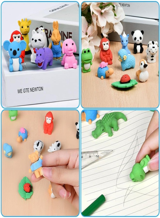OFFCUP Set of Erasers, 17 Pieces Erasers for Children, Mini Erasers, Animals of Erasers, Children Party Gifts, Gifts for Students and Gadgets End of School Year, Party Accessories - Image 5